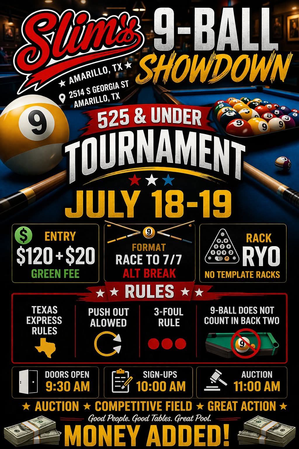 9-Ball Showdown flyer