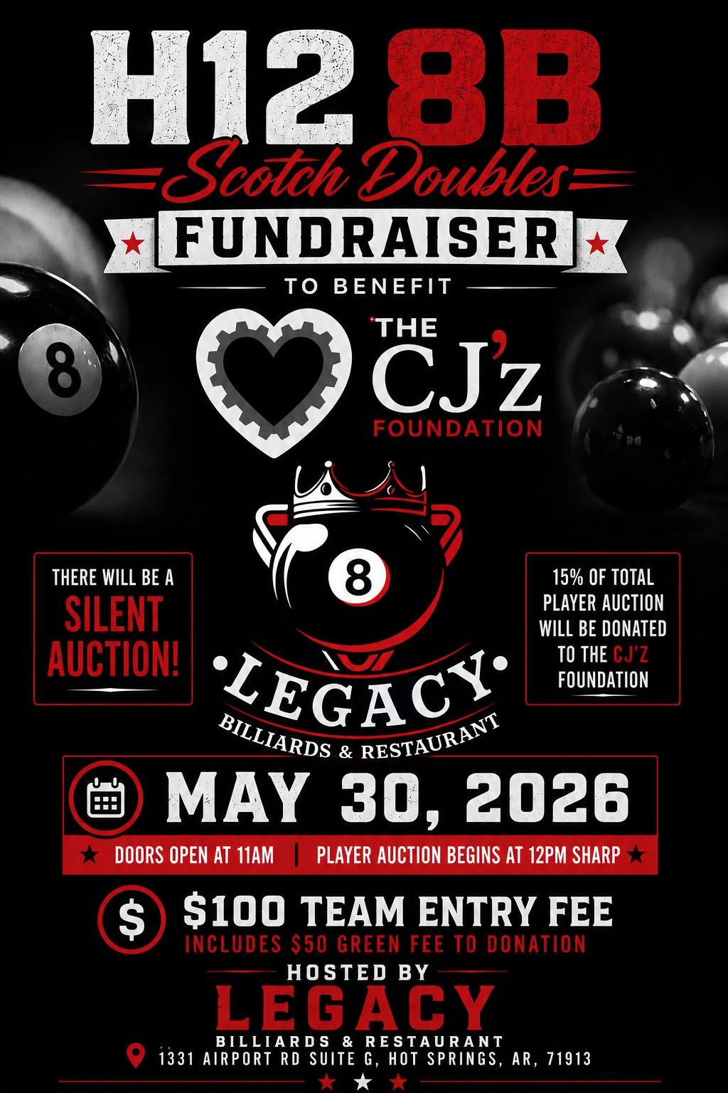 H12 8B Scotch Doubles Fundraiser flyer