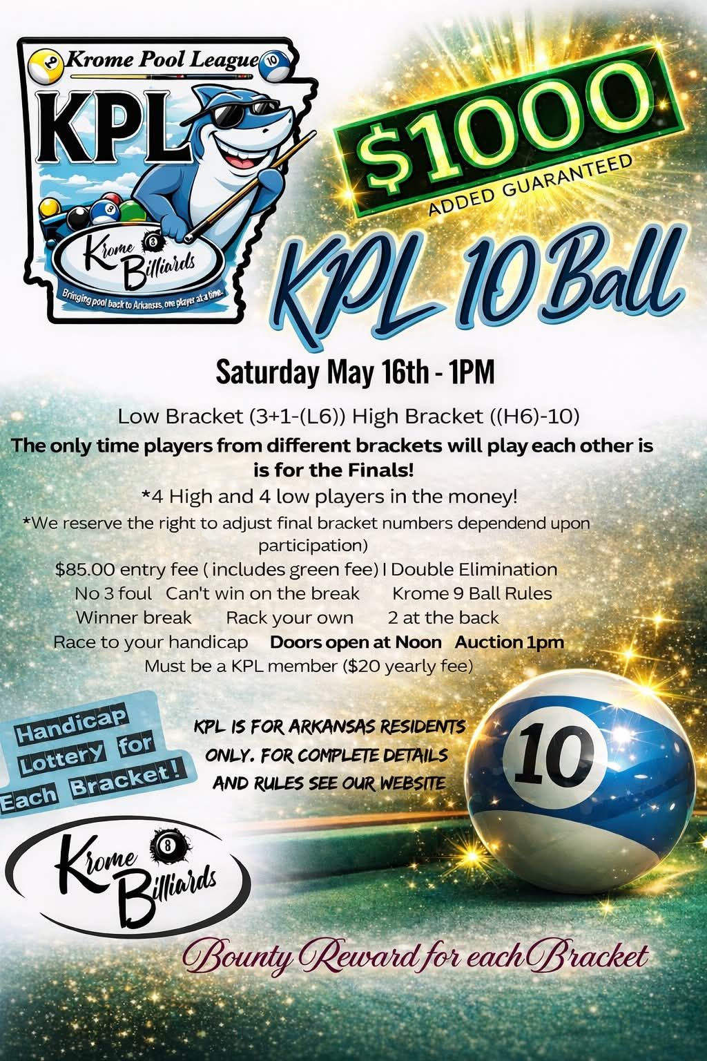 KPL 10 Ball flyer