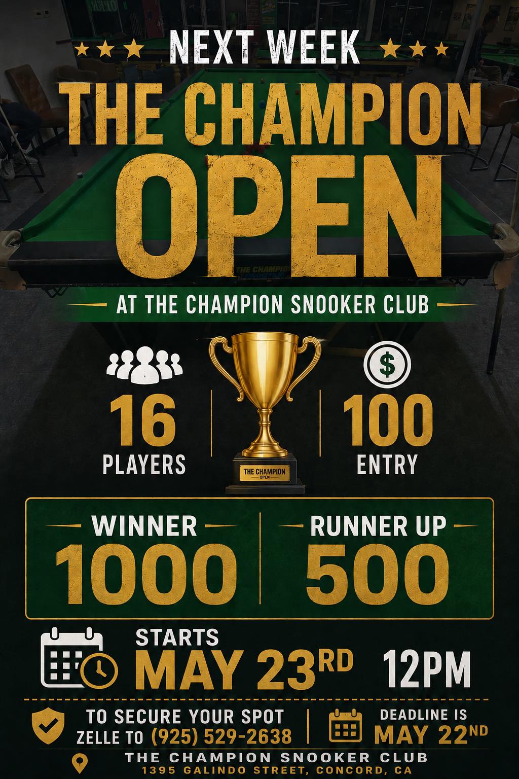 The Champion Open flyer