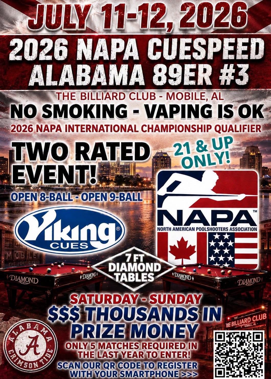 2026 Napa Cuespeed Alabama 89er #3 flyer