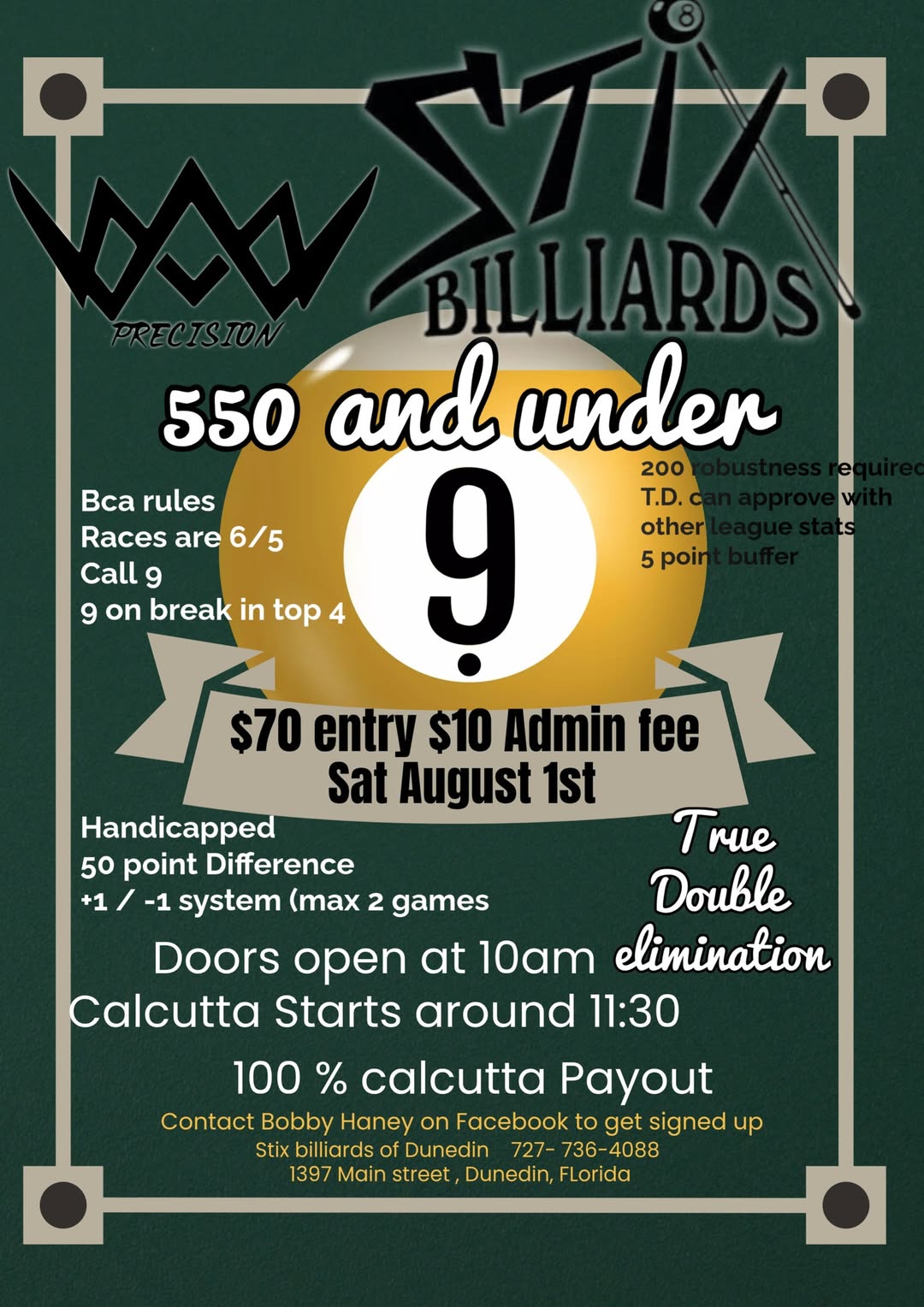 550 And Under flyer