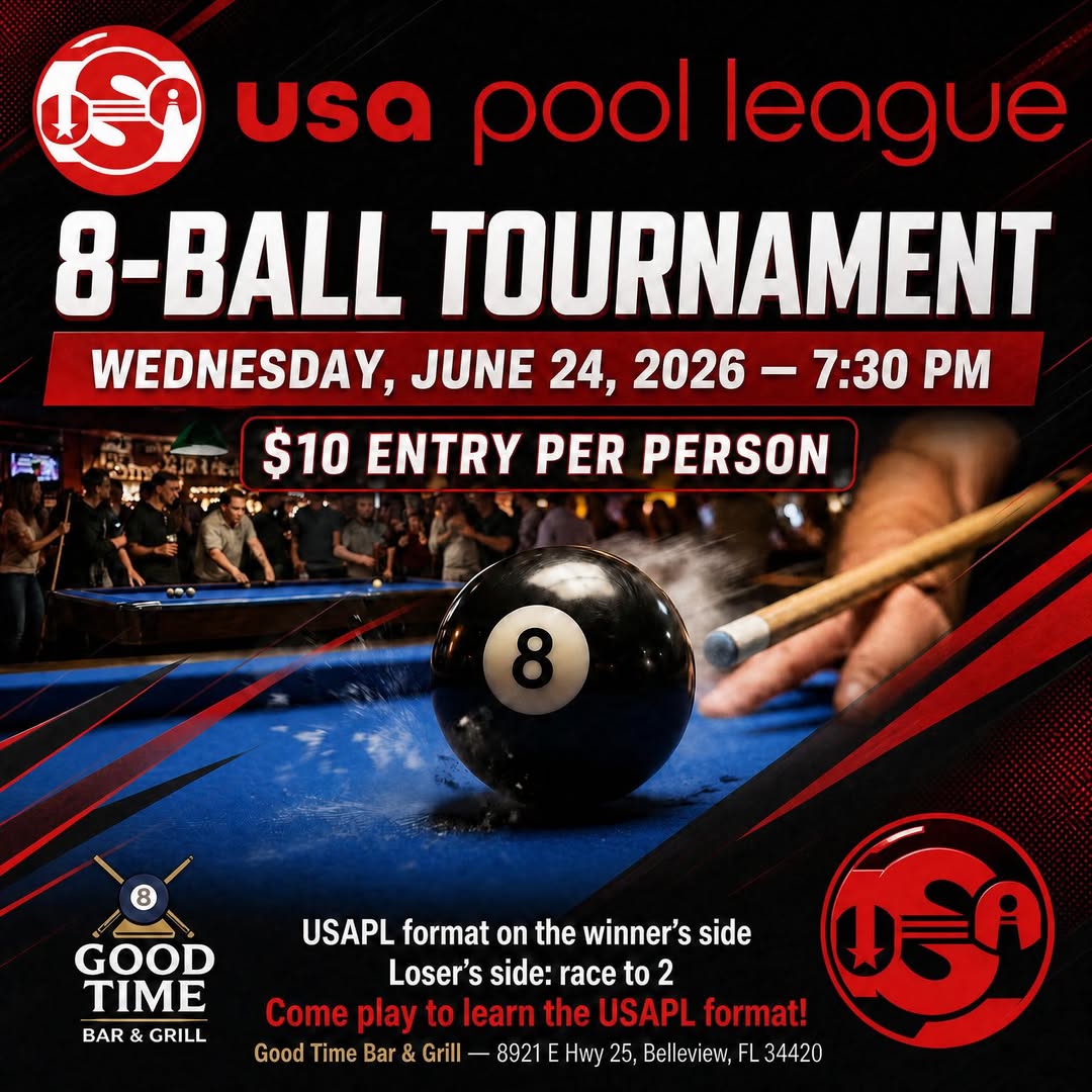 8-Ball Tournament flyer