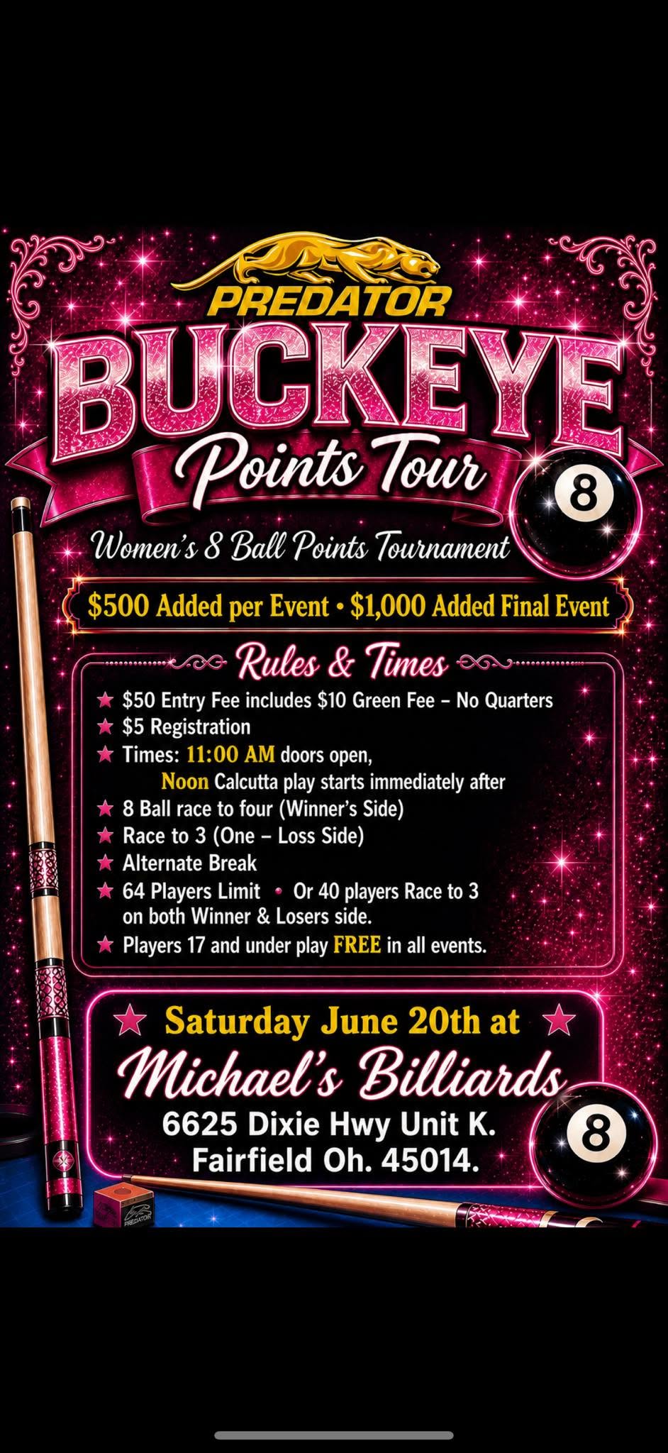 Buckeye Points Tour flyer