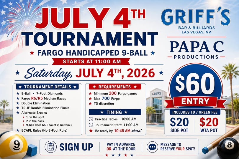 July 4th Tournament flyer