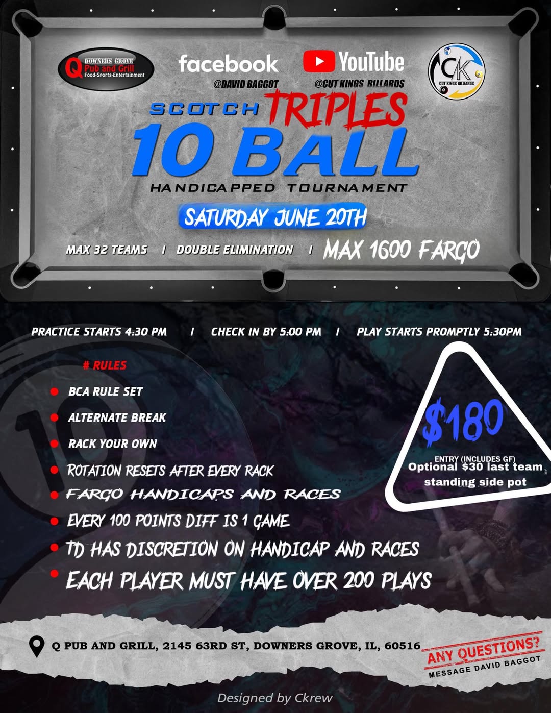 Scotch Triples 10 Ball flyer