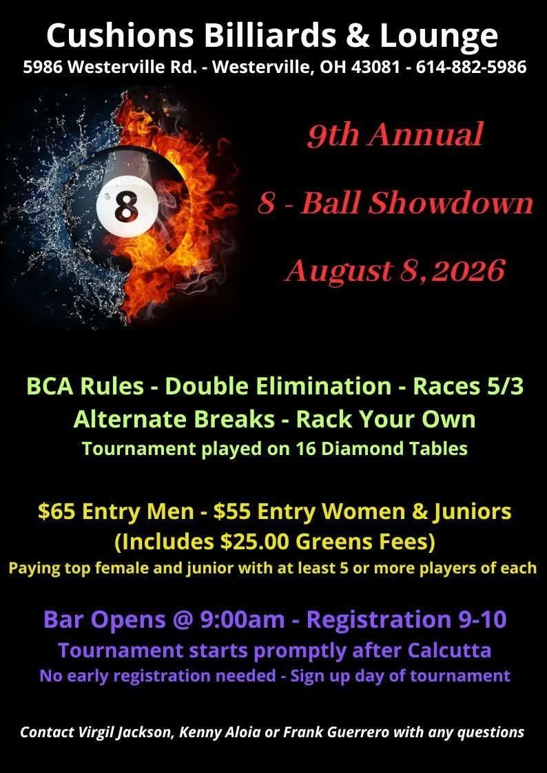 9th Annual 8-Ball Showdown flyer