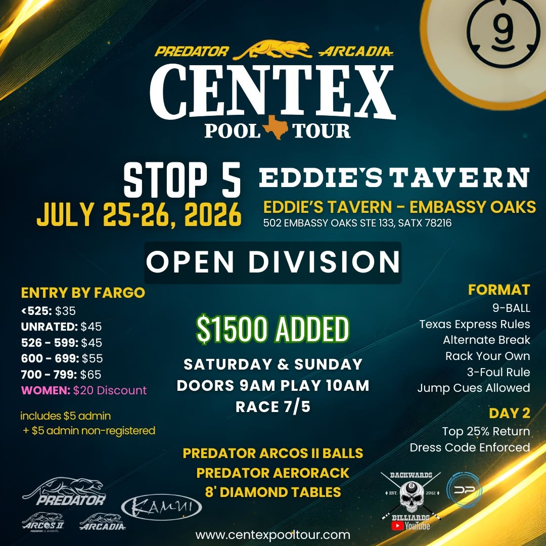 Centex Pool Tour Stop 5 flyer