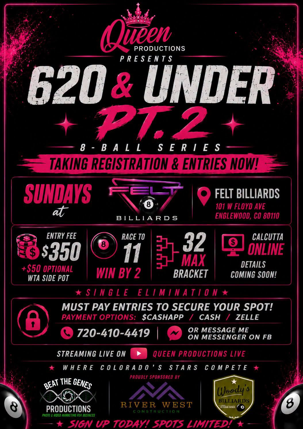 620 & Under Pt. 2 tournament flyer
