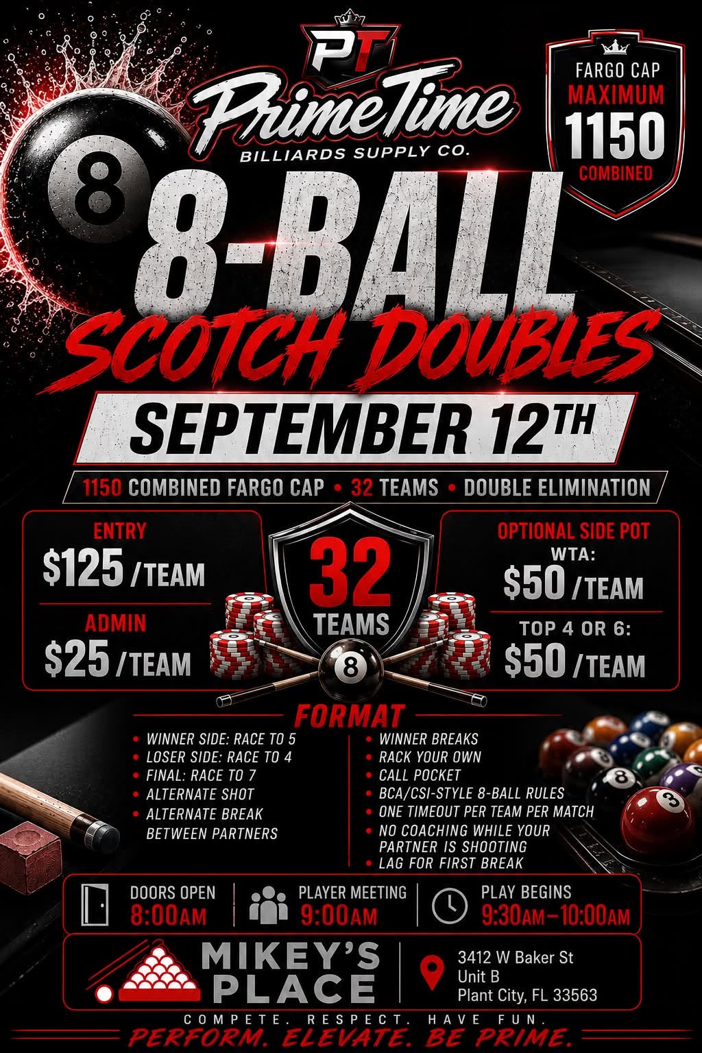 8-Ball Scotch Doubles flyer