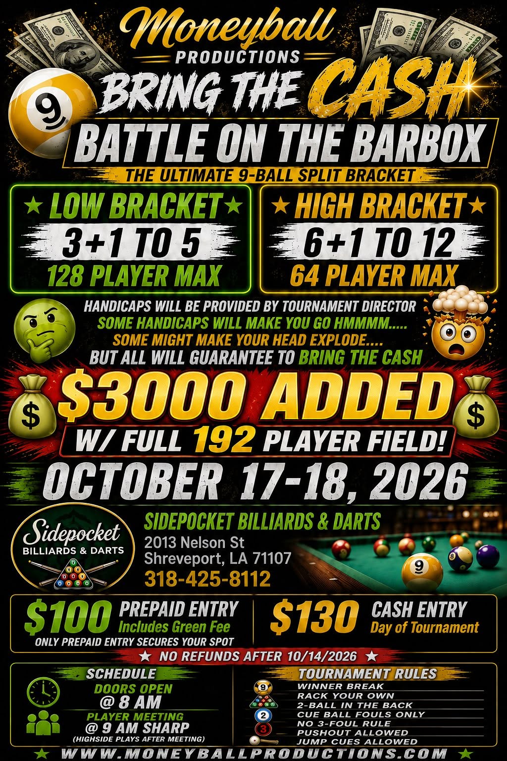 Bring The Cash Battle On The Barbox flyer