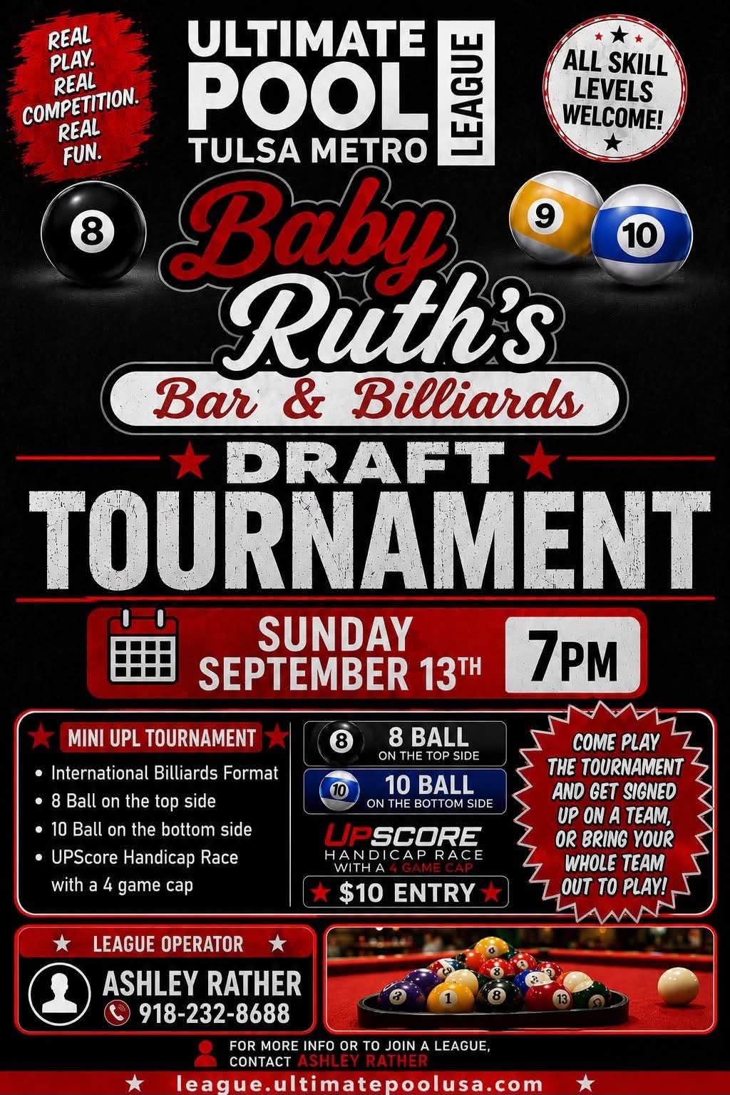 Draft Tournament flyer