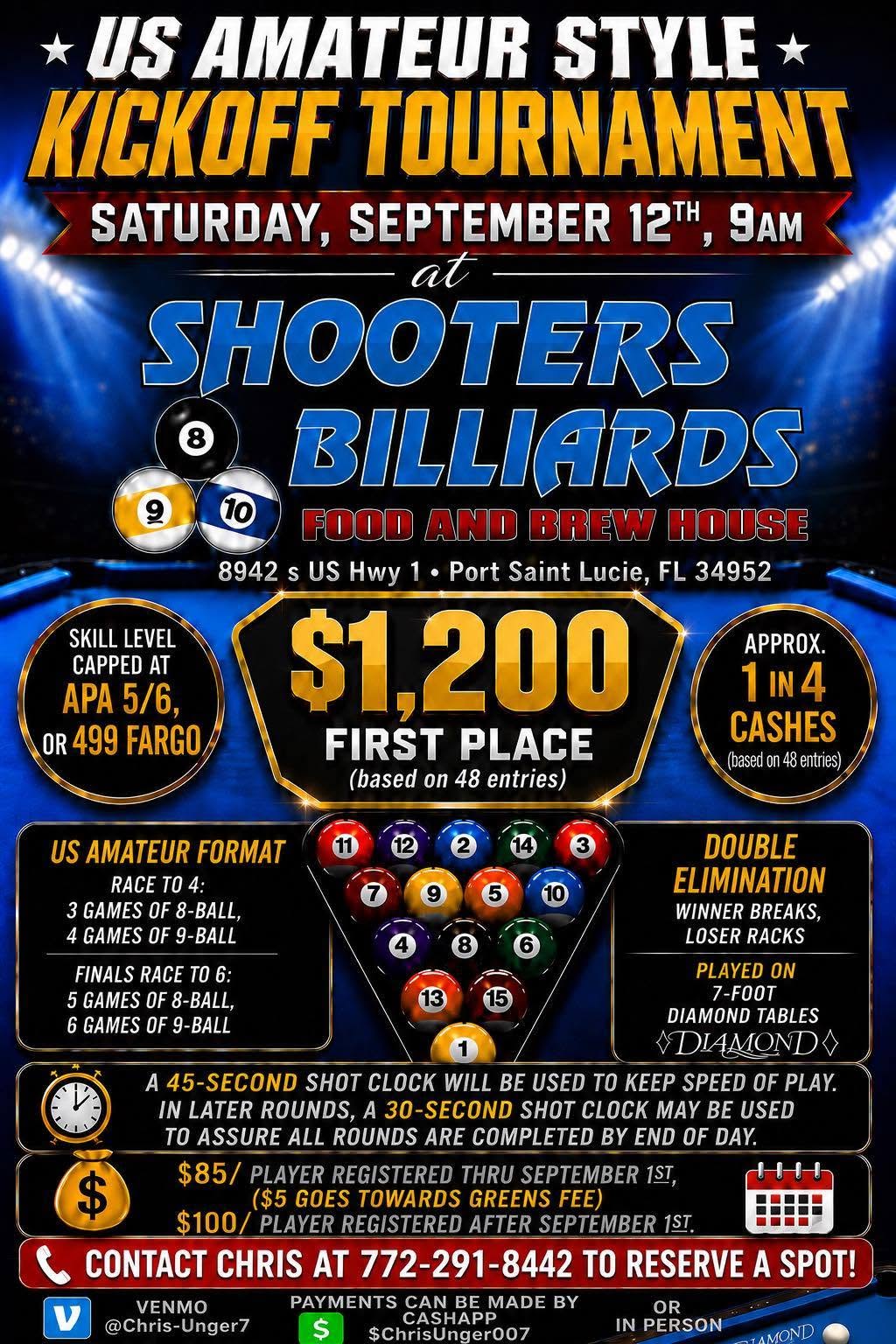 US Amateur Style Kickoff Tournament flyer