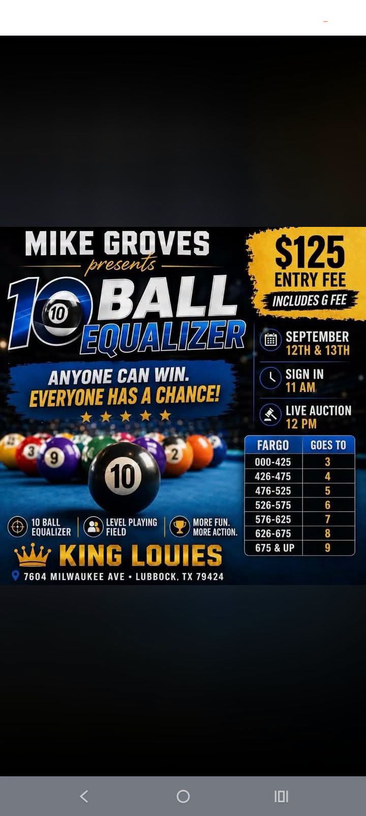 10 Ball Equalizer flyer