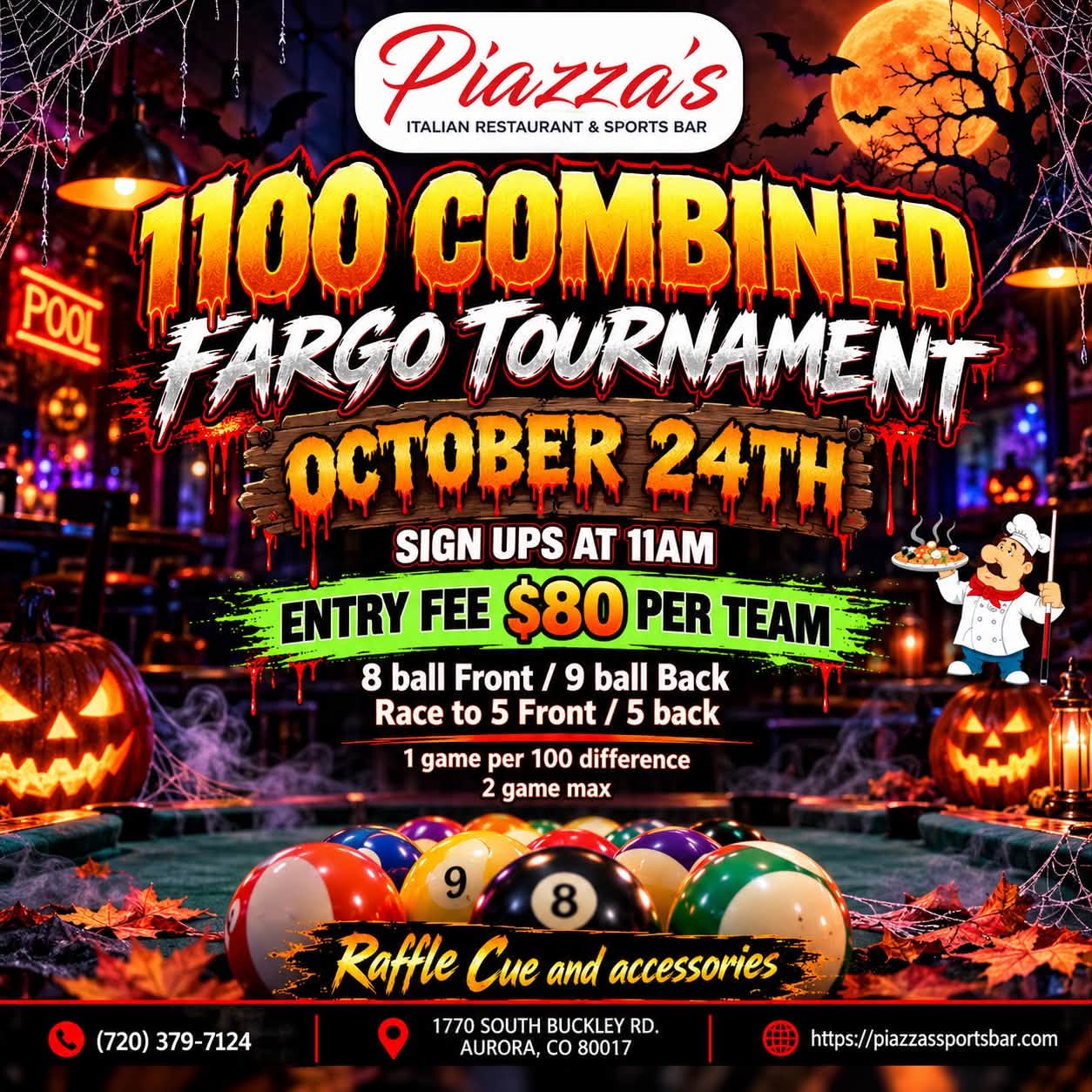 1100 Combined Fargo Tournament flyer