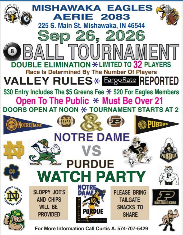 8 Ball Tournament flyer