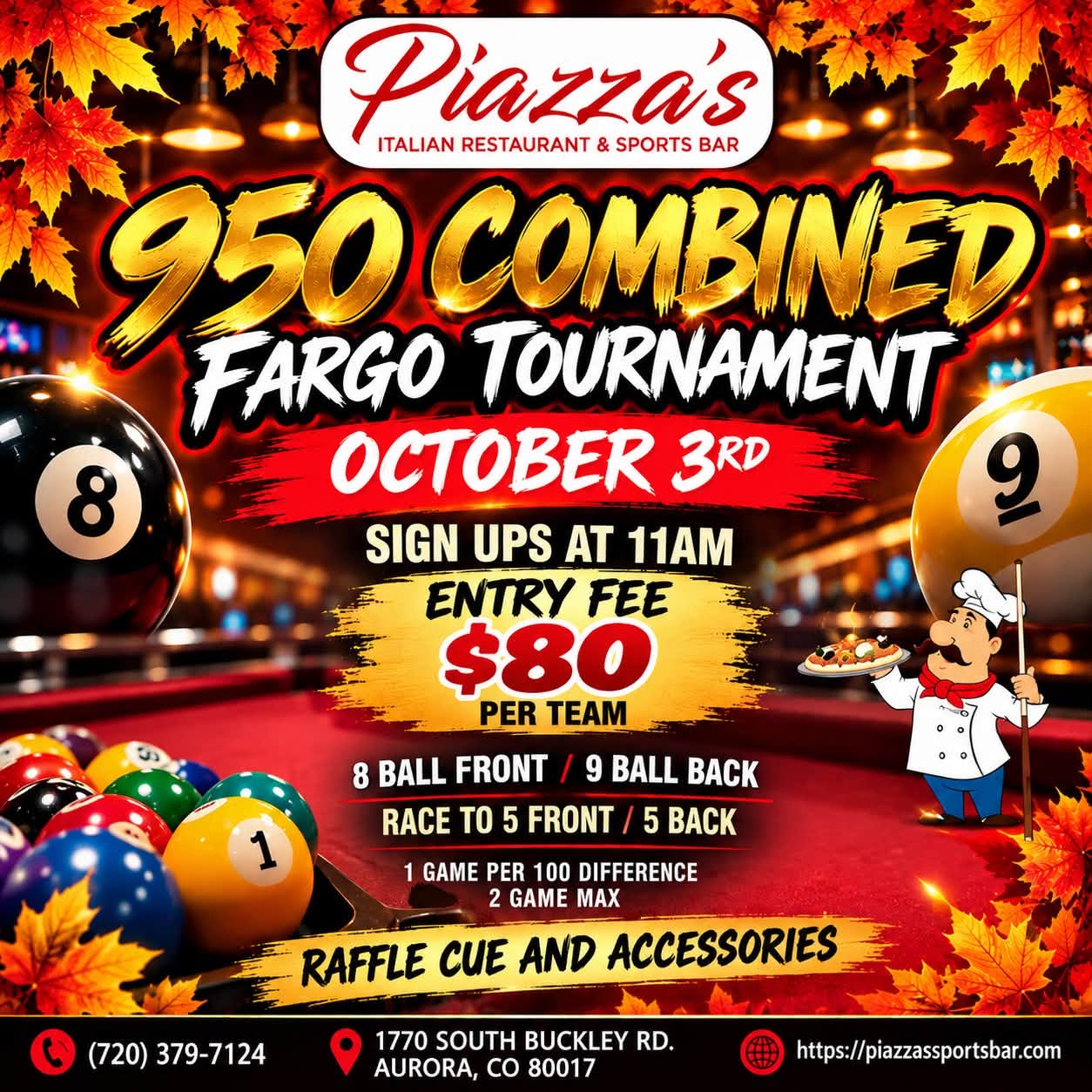 950 Combined Fargo Tournament flyer