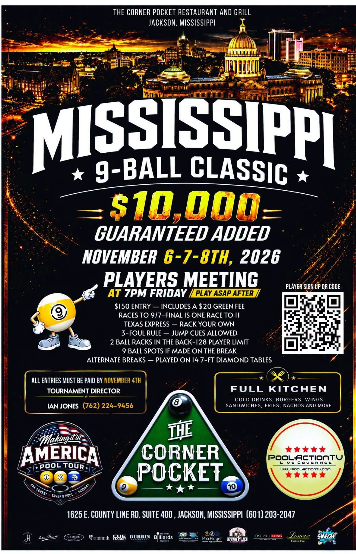 Mississippi 9-Ball Classic flyer