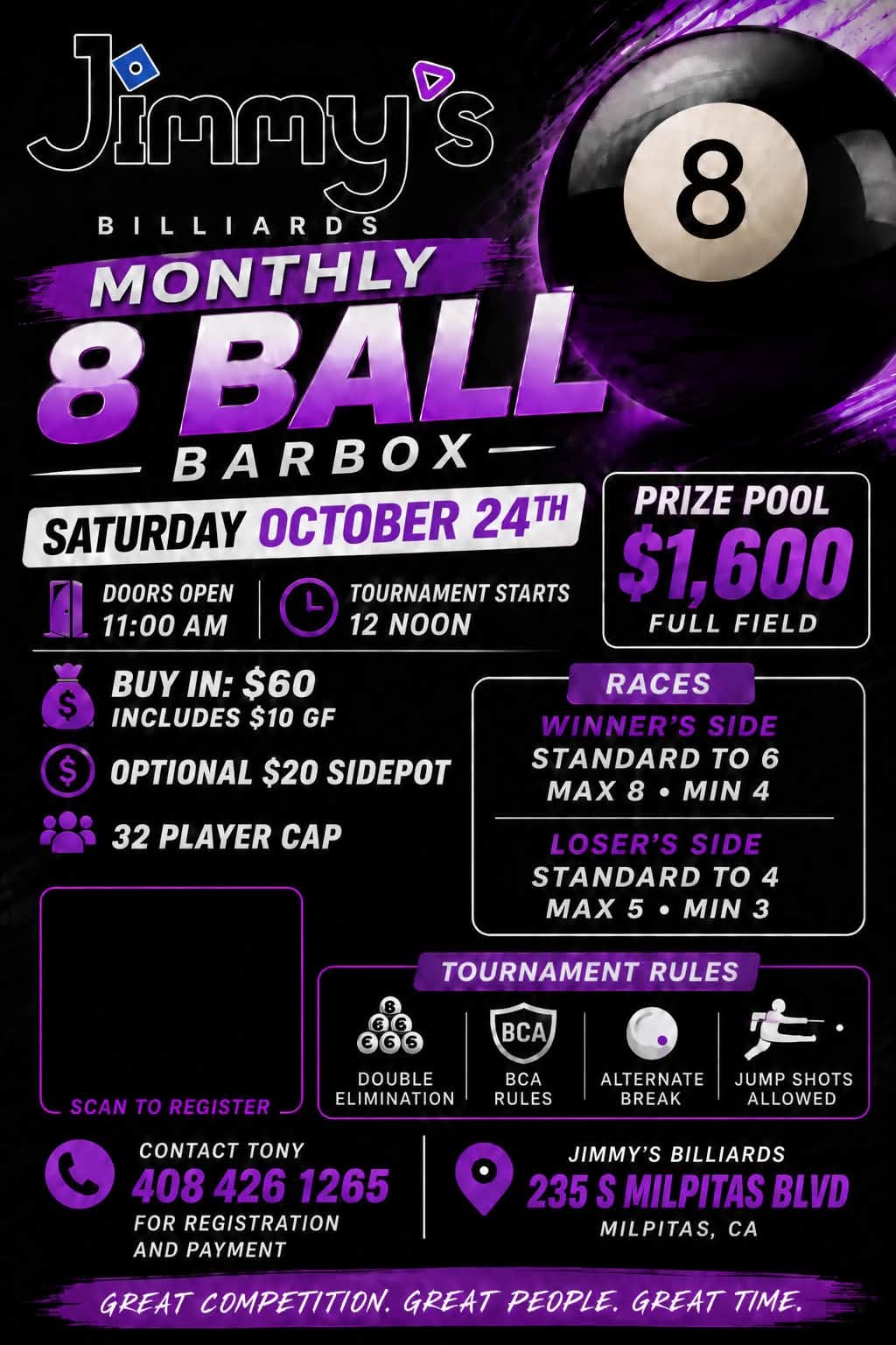 Monthly 8 Ball flyer