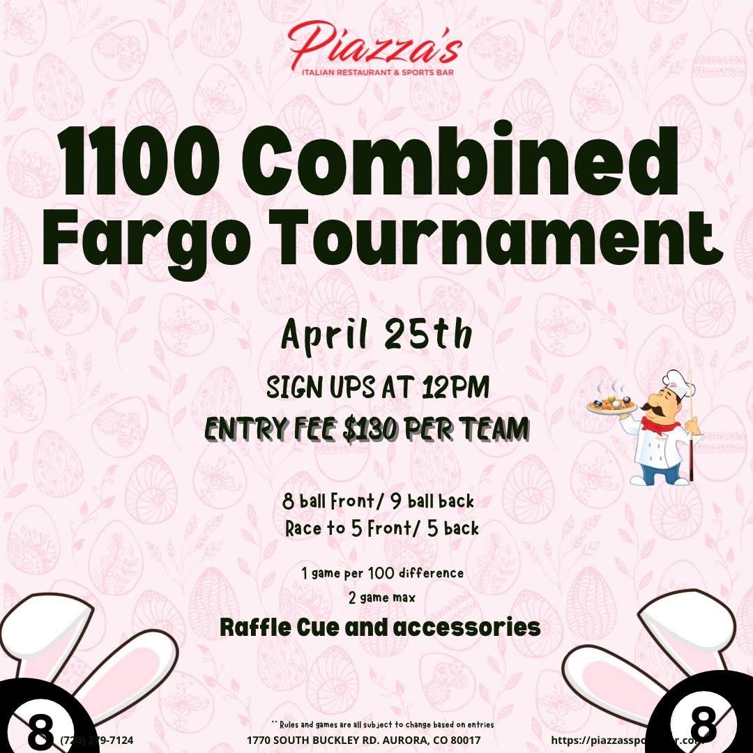 1100 Combined Fargo Tournament flyer