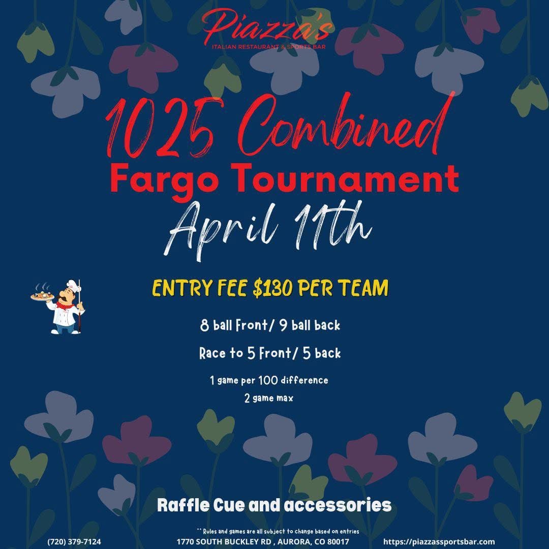 1025 Combined Fargo Tournament flyer
